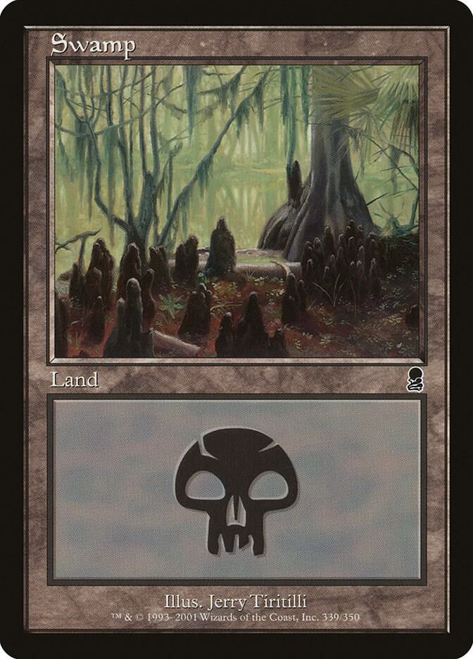 Swamp 339 card from Odyssey