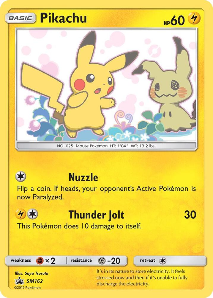 Pikachu SM162 card from SM Promos