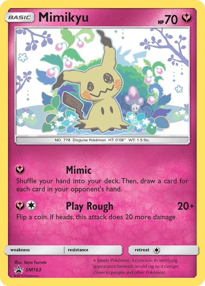 Mimikyu SM163 card from SM Promos