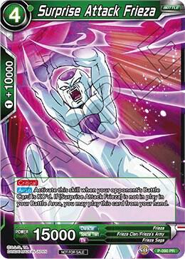 Surprise Attack Frieza P-090 card from Promotion Cards