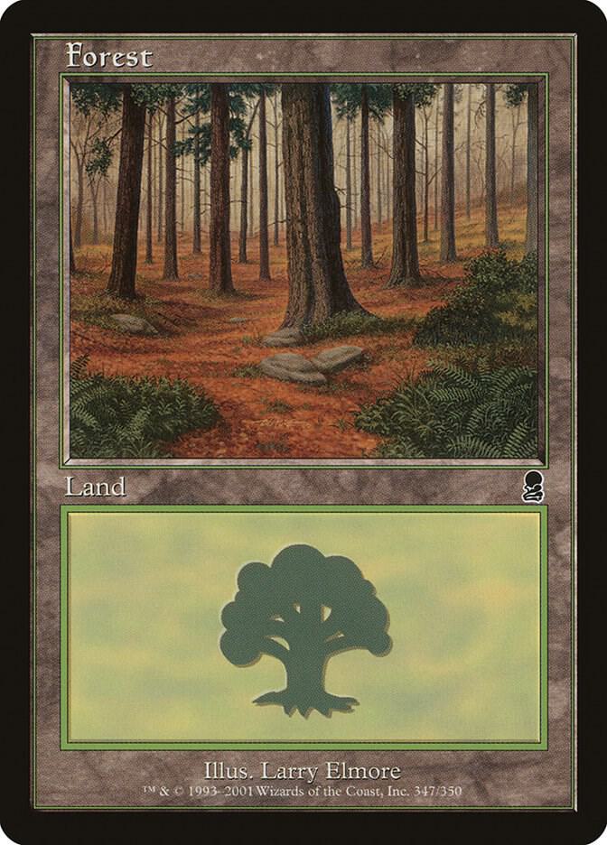 Forest 347 card from Odyssey