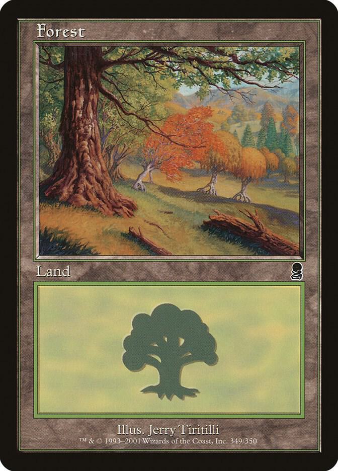 Forest 349 card from Odyssey