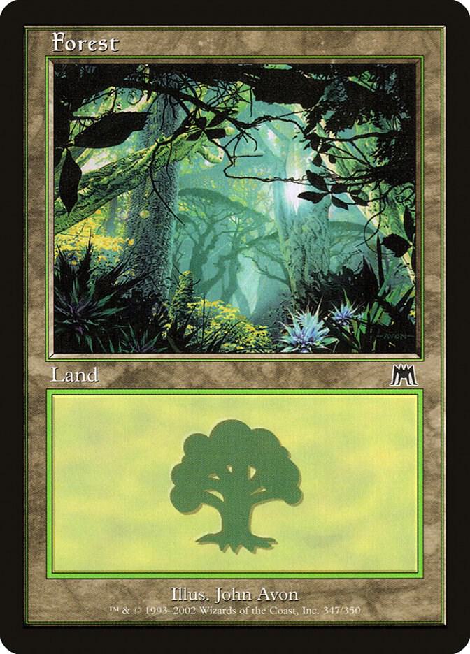 Forest 347 card from Onslaught