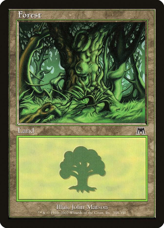 Forest 348 card from Onslaught