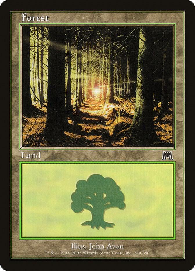 Forest 349 card from Onslaught