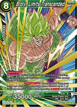 Broly, Limits Transcended BT6-060 card from Destroyer Kings