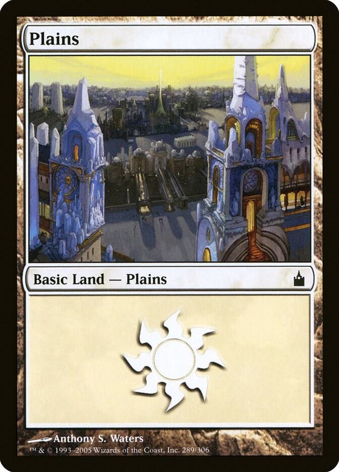 Plains 289 card from Ravnica: City of Guilds