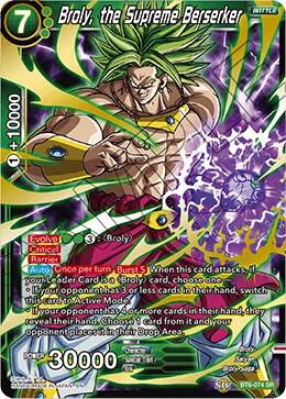 Broly, the Supreme Berserker BT6-074 card from Destroyer Kings