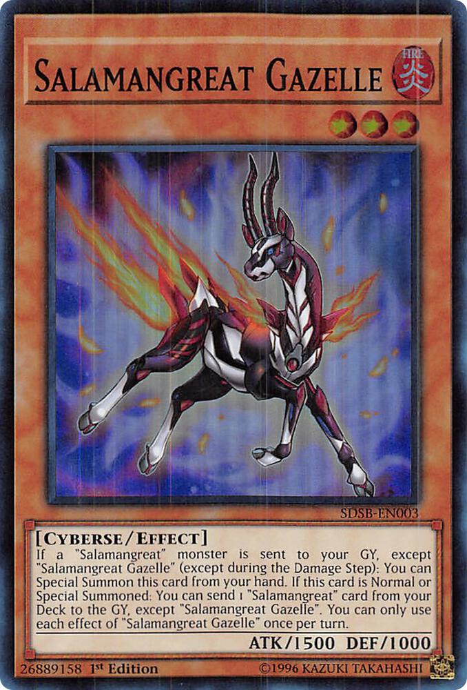 Salamangreat Gazelle SDSB-EN003 card from Structure Deck: Soulburner