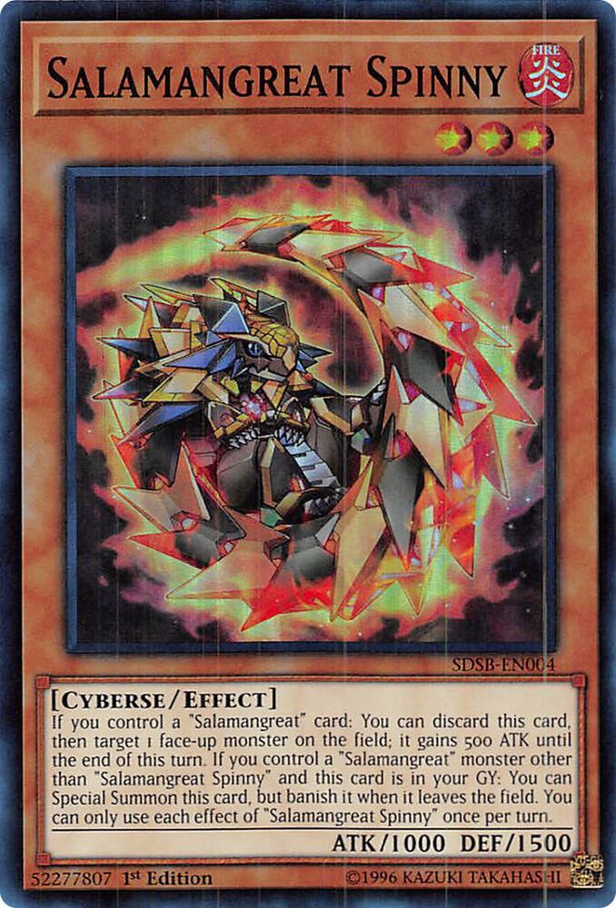 Salamangreat Spinny SDSB-EN004 card from Structure Deck: Soulburner