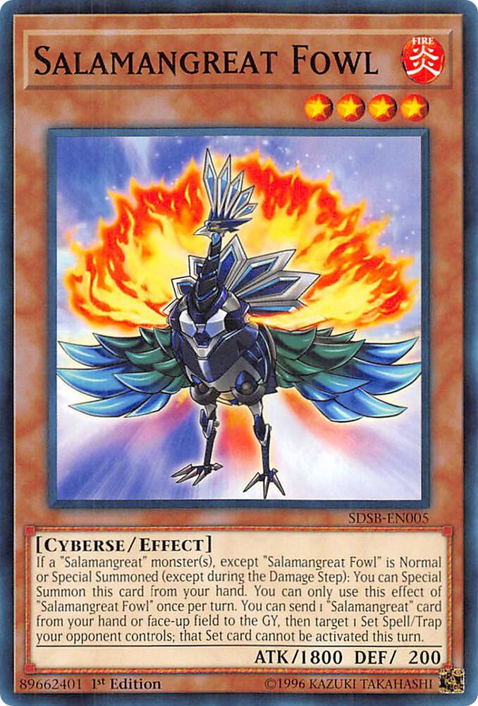 Salamangreat Fowl SDSB-EN005 card from Structure Deck: Soulburner
