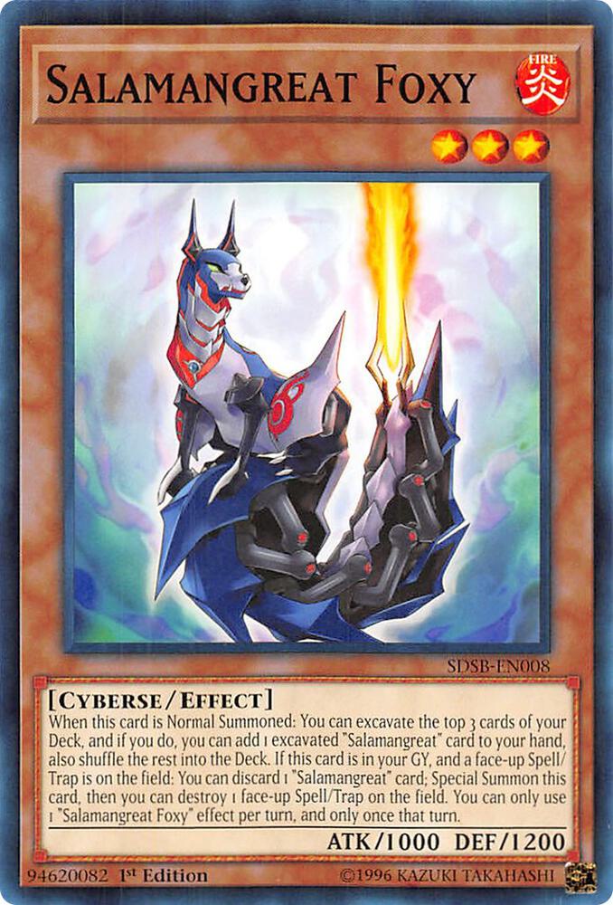 Salamangreat Foxy SDSB-EN008 card from Structure Deck: Soulburner