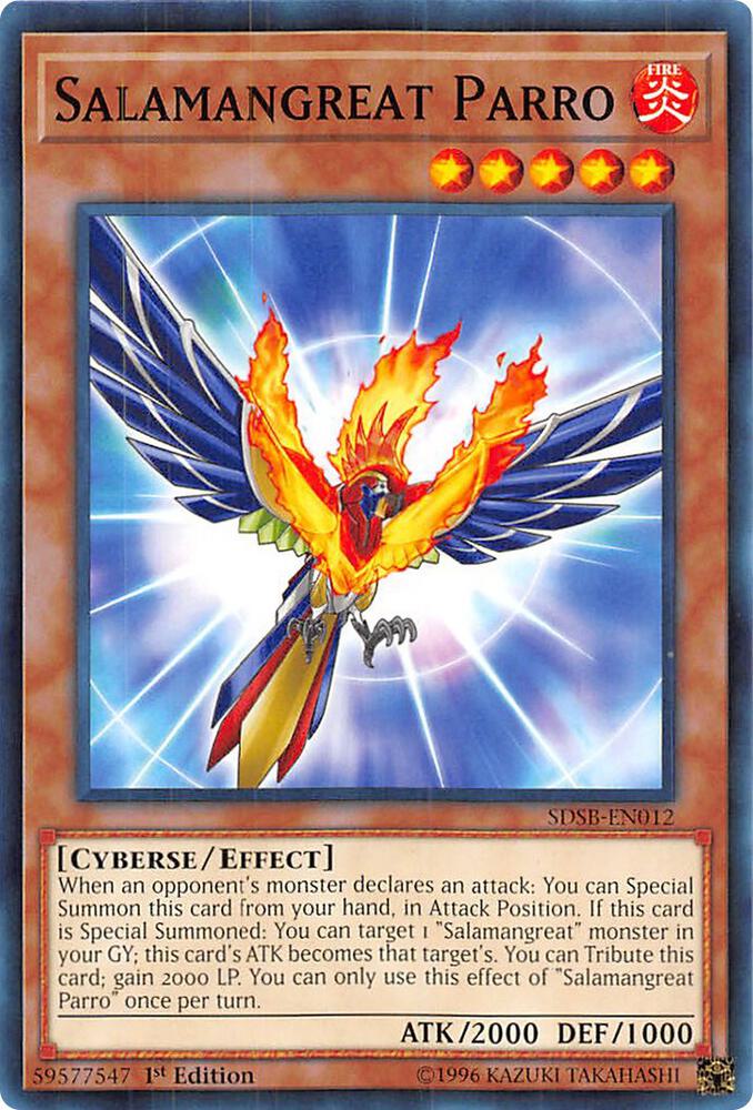 Salamangreat Parro SDSB-EN012 card from Structure Deck: Soulburner