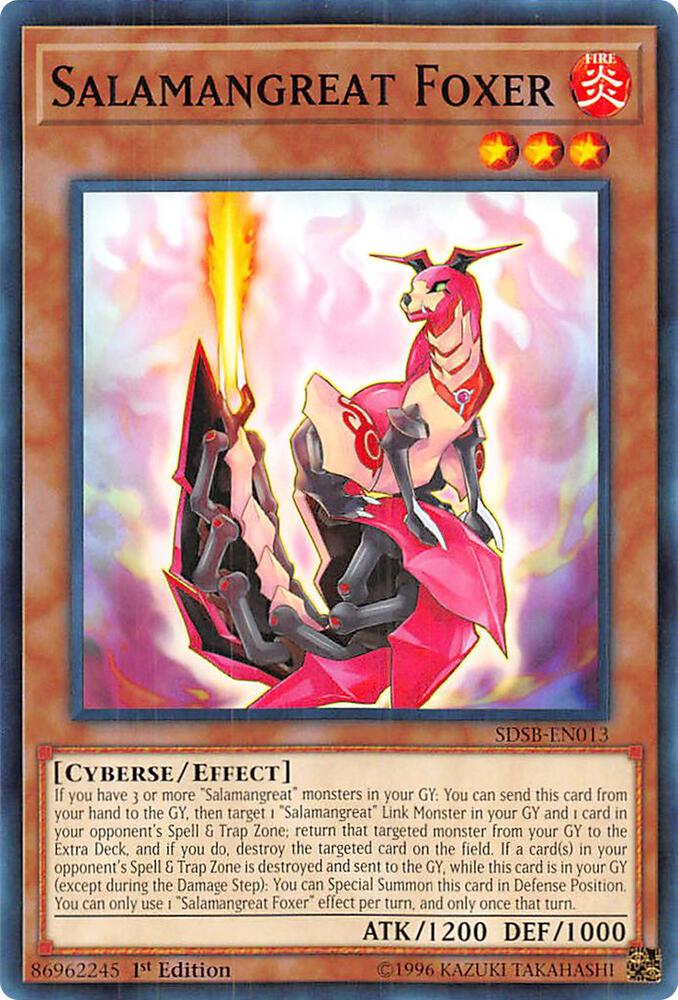 Salamangreat Foxer SDSB-EN013 card from Structure Deck: Soulburner