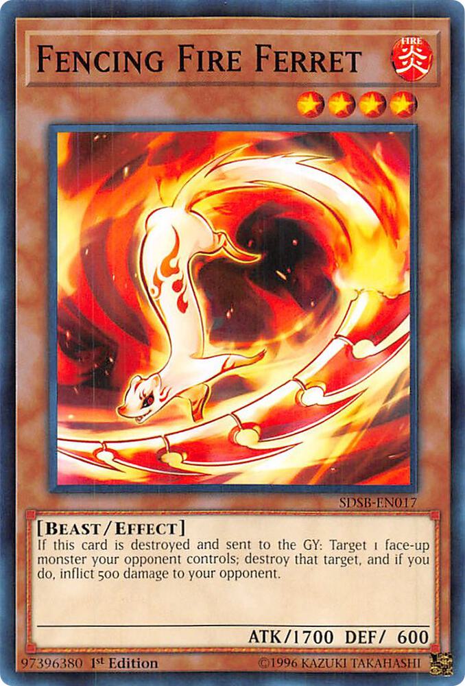 Fencing Fire Ferret SDSB-EN017 card from Structure Deck: Soulburner