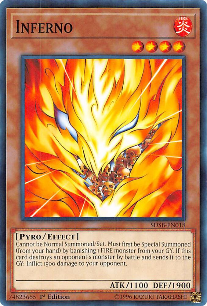 Inferno SDSB-EN018 card from Structure Deck: Soulburner