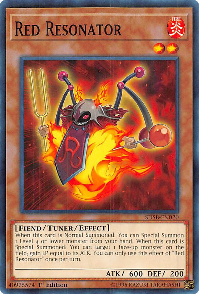 Red Resonator SDSB-EN020 card from Structure Deck: Soulburner