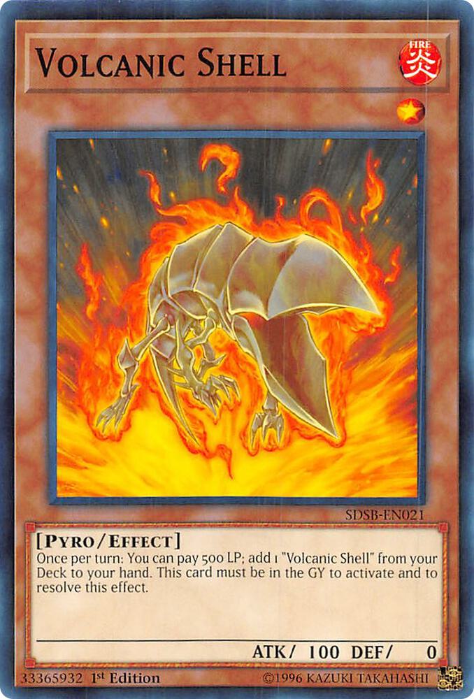 Volcanic Shell SDSB-EN021 card from Structure Deck: Soulburner