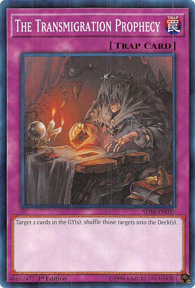 The Transmigration Prophecy SDSB-EN035 card from Structure Deck: Soulburner