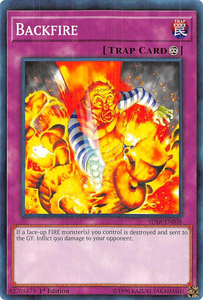 Backfire SDSB-EN038 card from Structure Deck: Soulburner