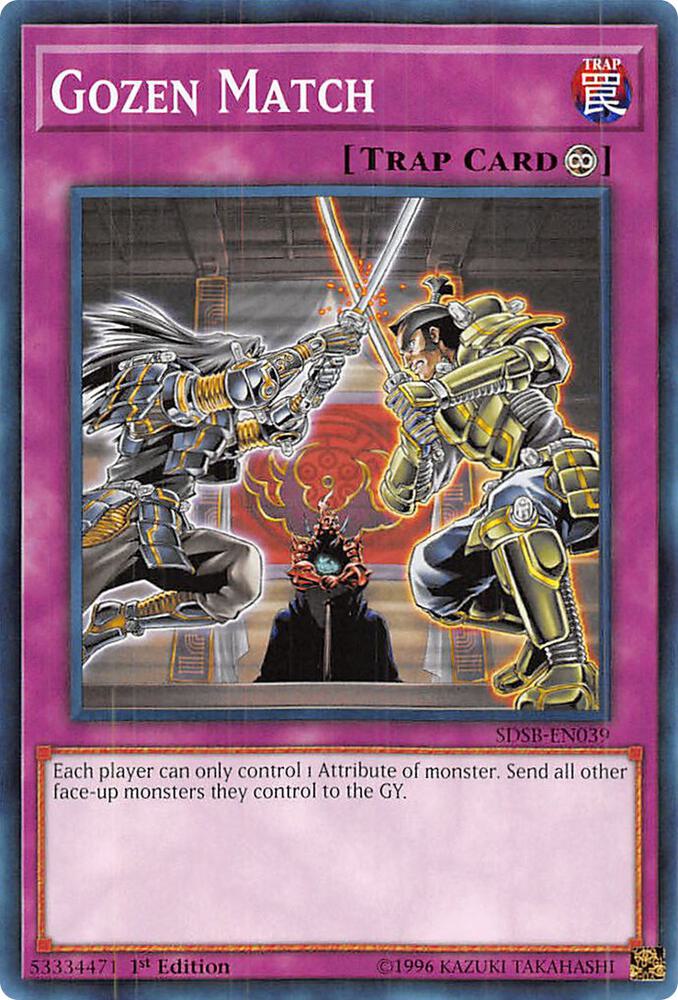 Gozen Match SDSB-EN039 card from Structure Deck: Soulburner