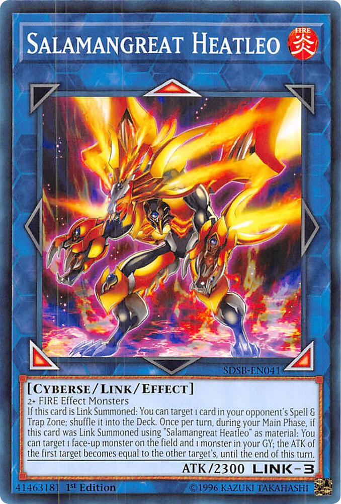 Salamangreat Heatleo SDSB-EN041 card from Structure Deck: Soulburner
