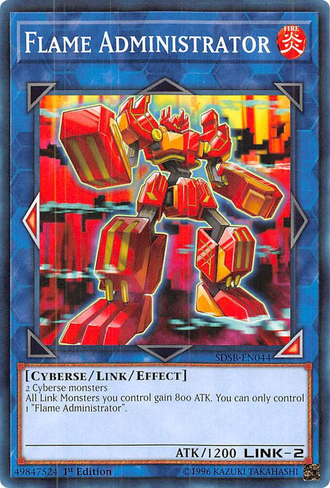 Flame Administrator SDSB-EN044 card from Structure Deck: Soulburner