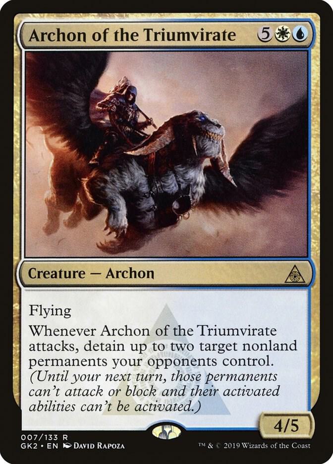 Archon of the Triumvirate 7 card from Ravnica Allegiance: Guild Kits