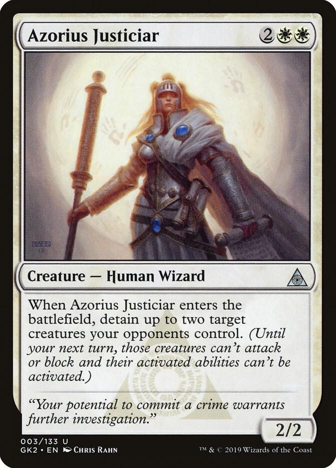 Azorius Justiciar 3 card from Ravnica Allegiance: Guild Kits