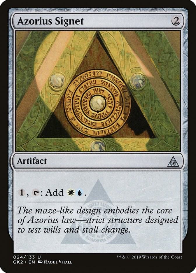 Azorius Signet 24 card from Ravnica Allegiance: Guild Kits