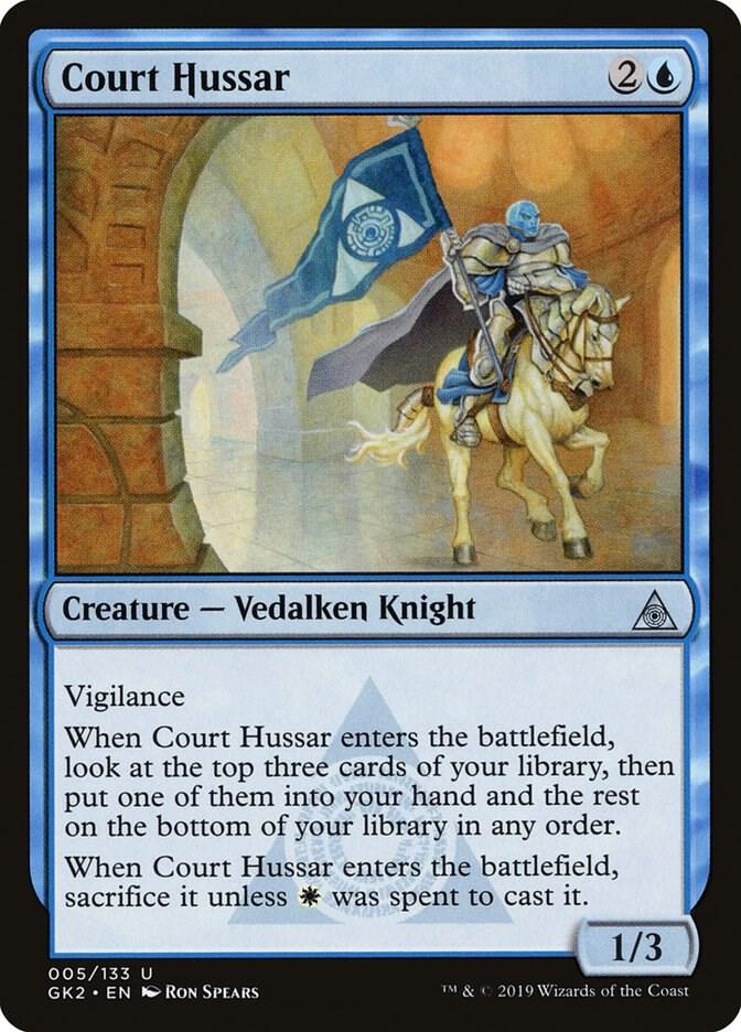 Court Hussar 5 card from Ravnica Allegiance: Guild Kits
