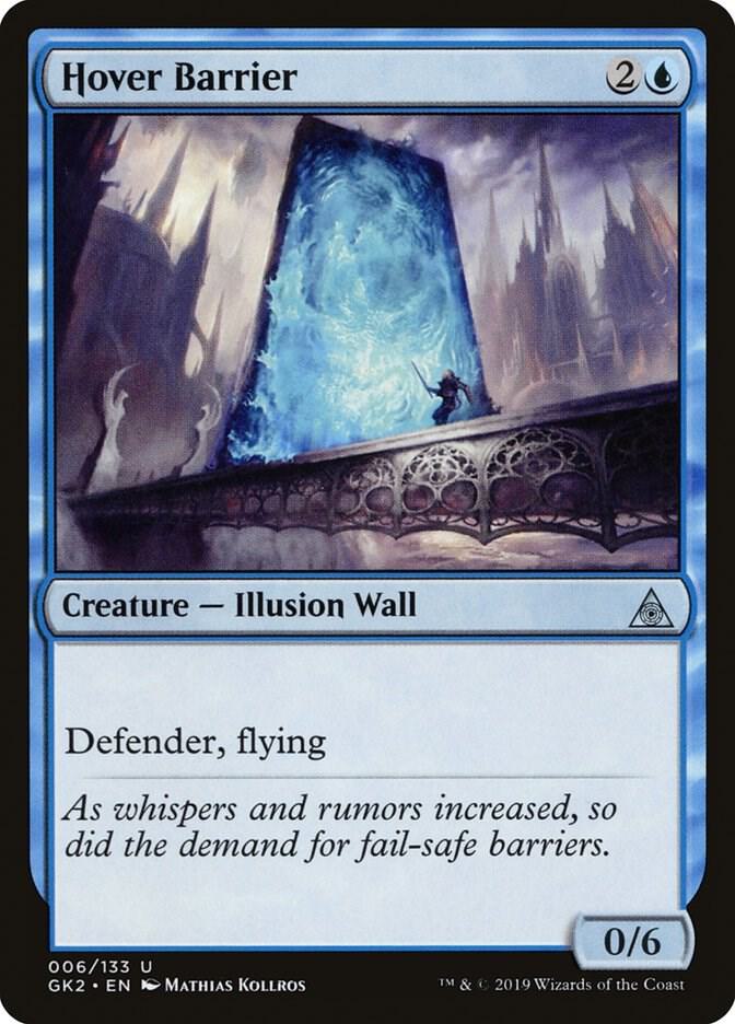 Hover Barrier 6 card from Ravnica Allegiance: Guild Kits