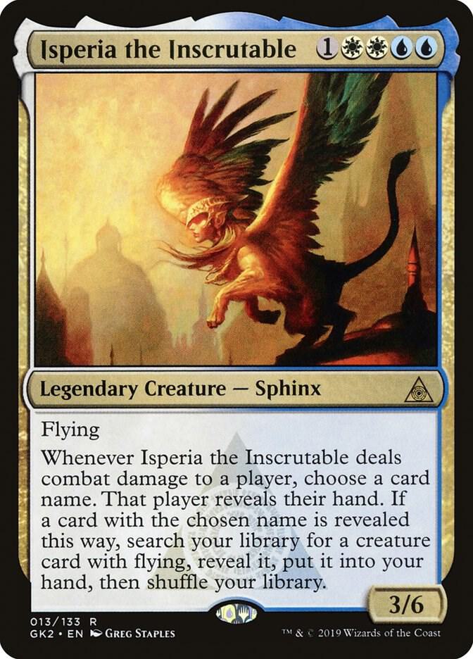 Isperia the Inscrutable 13 card from Ravnica Allegiance: Guild Kits