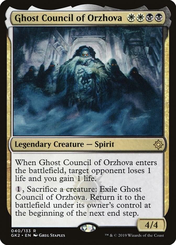 Ghost Council of Orzhova 40 card from Ravnica Allegiance: Guild Kits