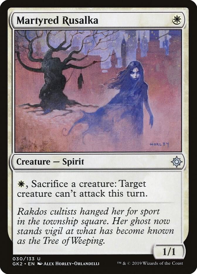 Martyred Rusalka 30 card from Ravnica Allegiance: Guild Kits