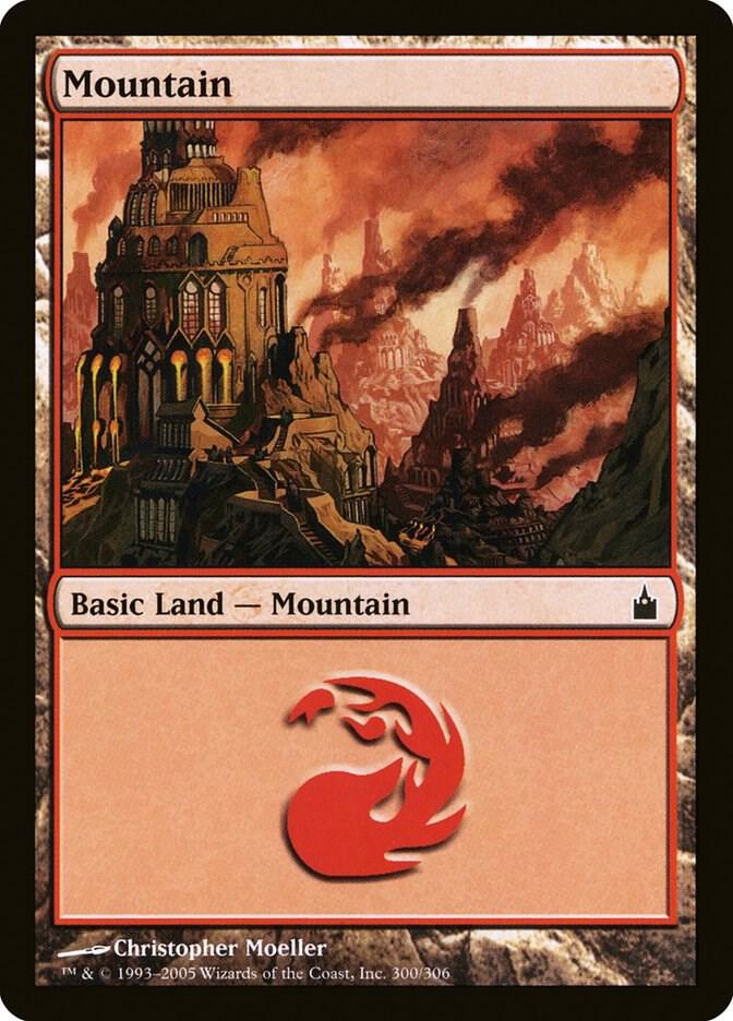 Mountain 300 card from Ravnica: City of Guilds