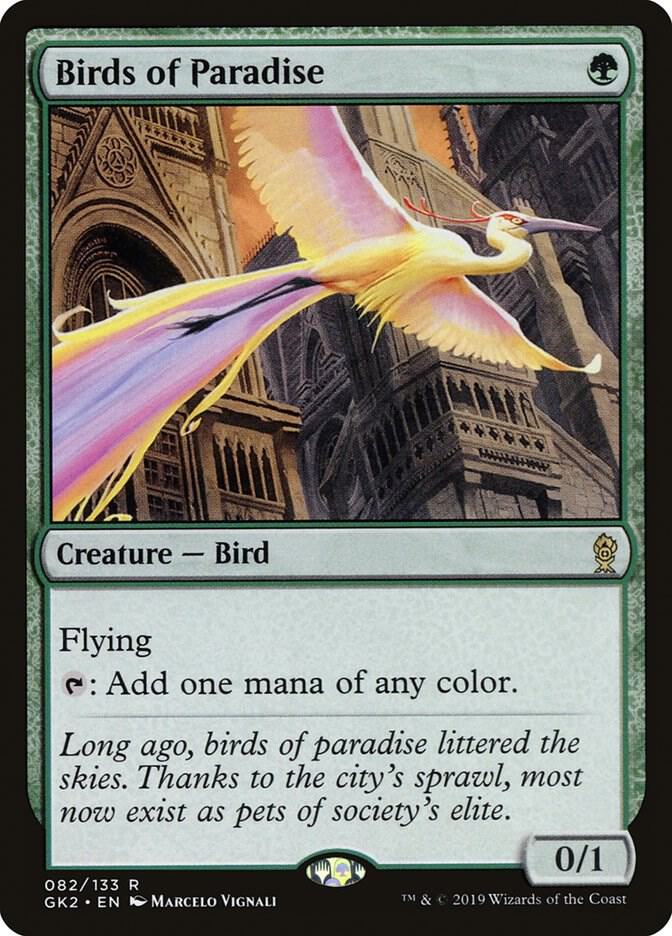 Birds of Paradise 82 card from Ravnica Allegiance: Guild Kits