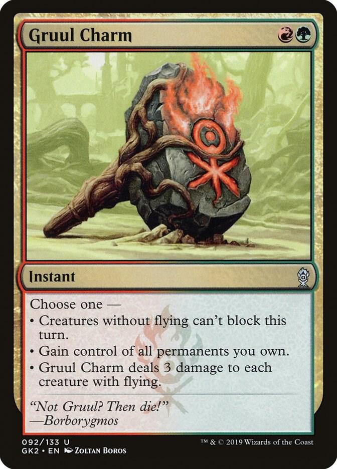 Gruul Charm 92 card from Ravnica Allegiance: Guild Kits