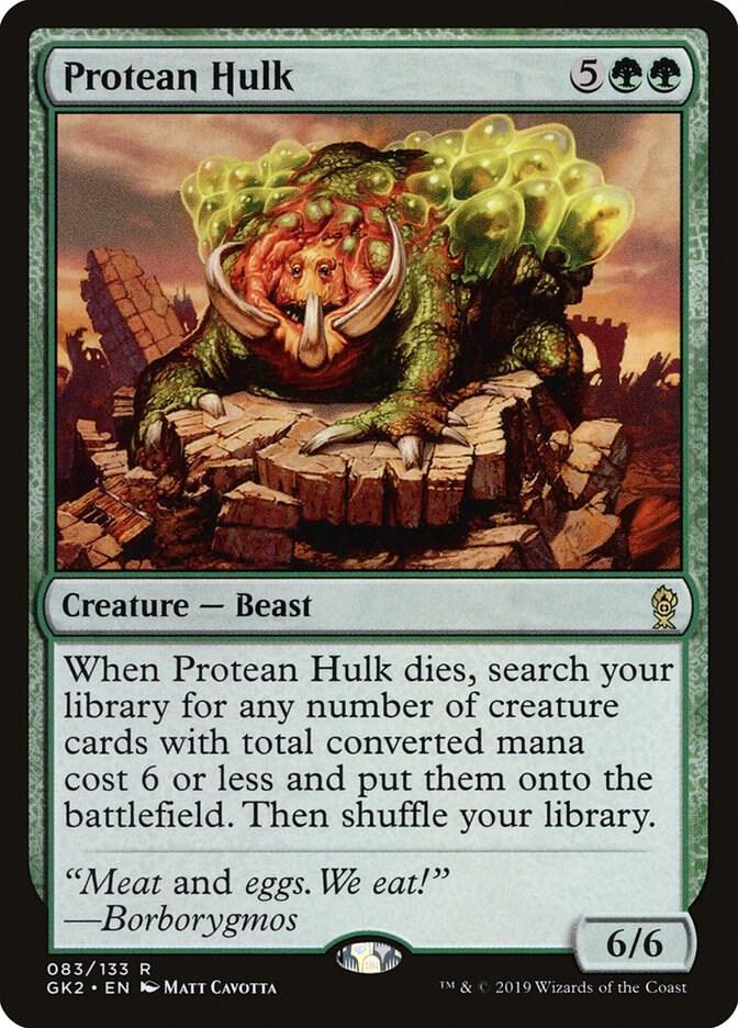 Protean Hulk 83 card from Ravnica Allegiance: Guild Kits