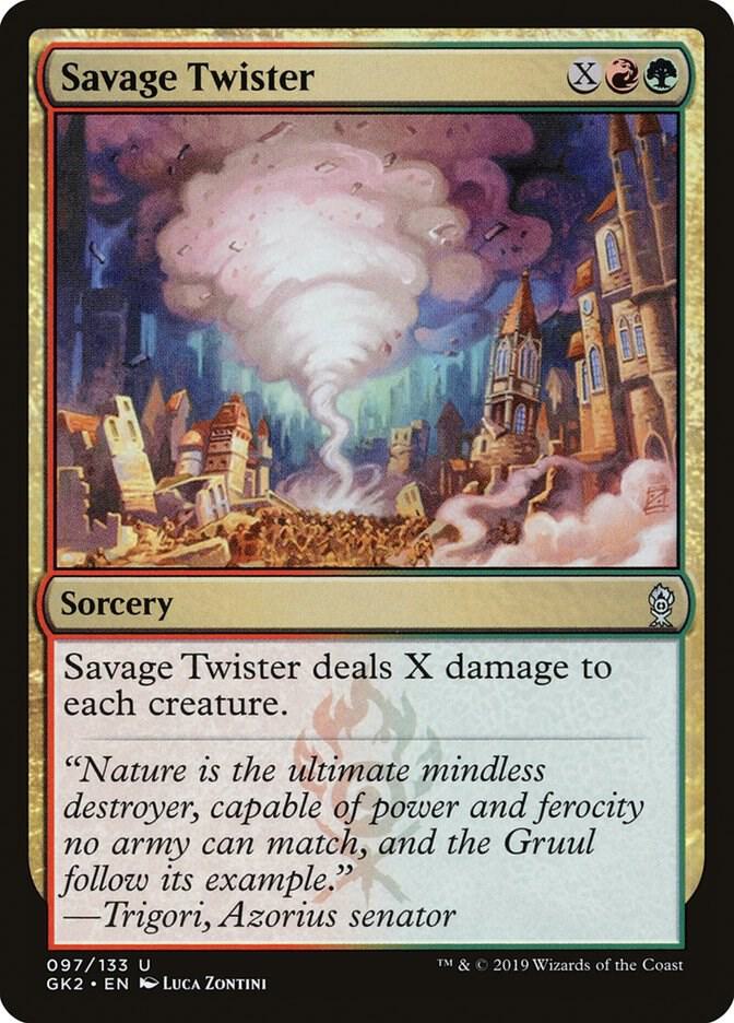 Savage Twister 97 card from Ravnica Allegiance: Guild Kits