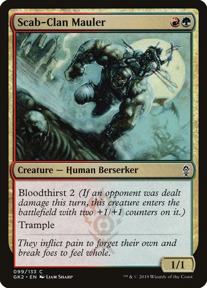 Scab-Clan Mauler 99 card from Ravnica Allegiance: Guild Kits