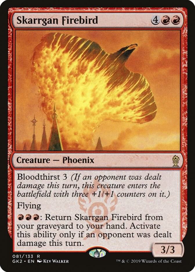 Skarrgan Firebird 81 card from Ravnica Allegiance: Guild Kits