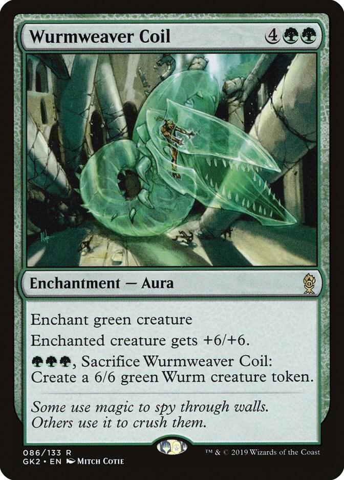Wurmweaver Coil 86 card from Ravnica Allegiance: Guild Kits