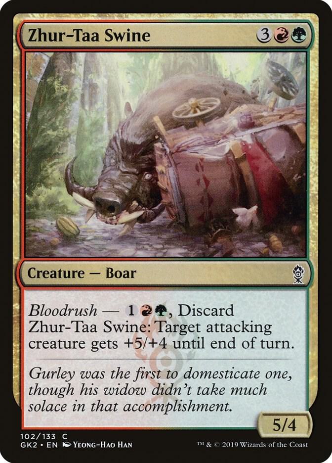 Zhur-Taa Swine 102 card from Ravnica Allegiance: Guild Kits