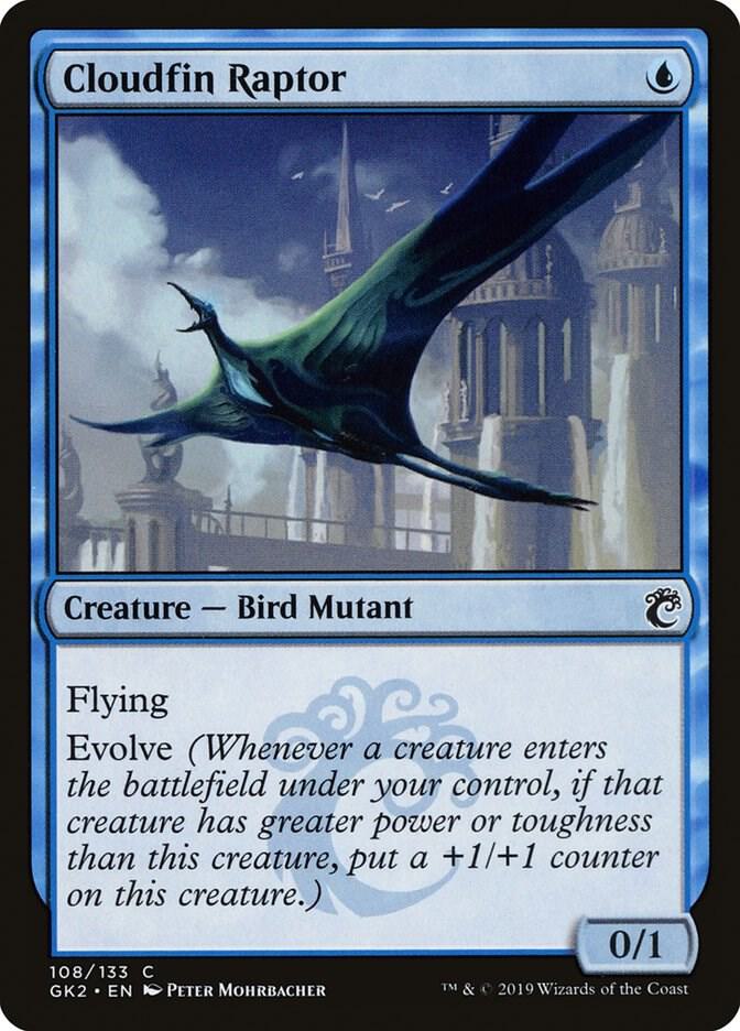 Cloudfin Raptor 108 card from Ravnica Allegiance: Guild Kits