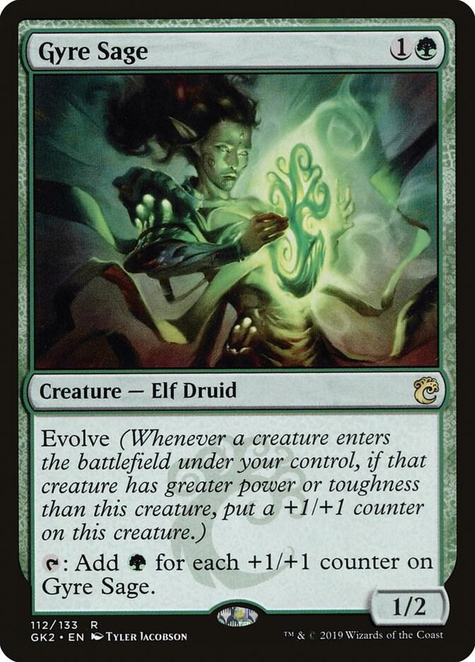 Gyre Sage 112 card from Ravnica Allegiance: Guild Kits