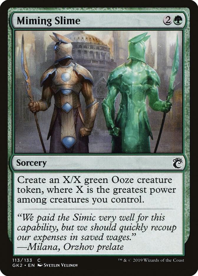Miming Slime 113 card from Ravnica Allegiance: Guild Kits