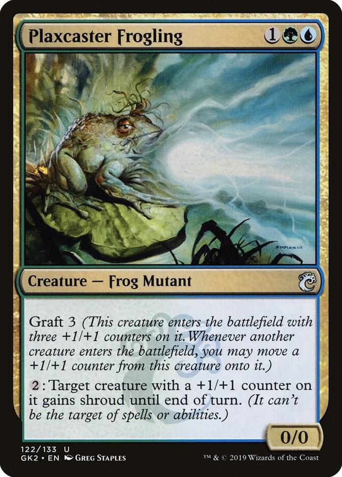 Plaxcaster Frogling 122 card from Ravnica Allegiance: Guild Kits