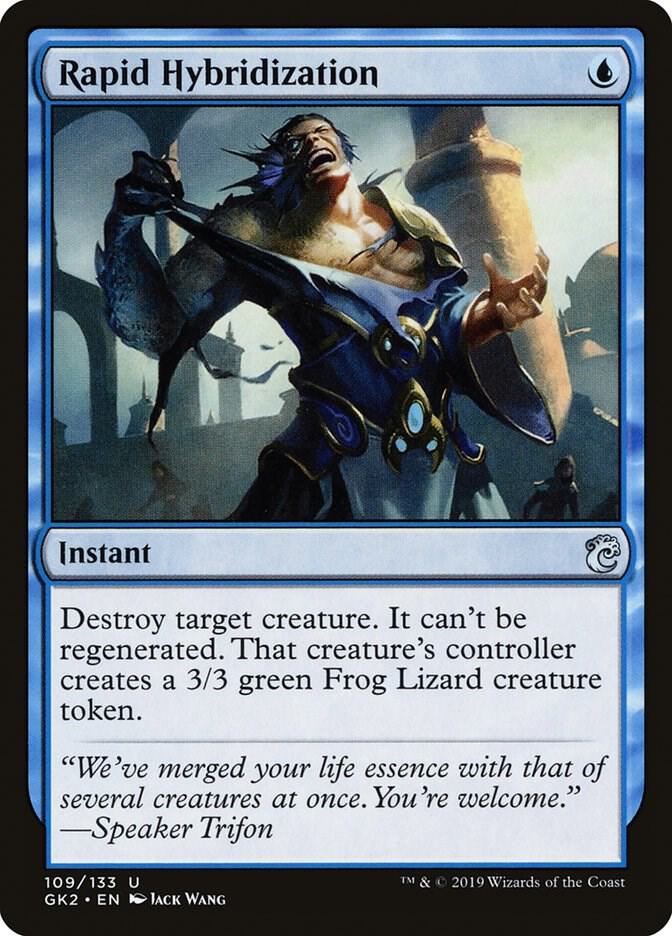 Rapid Hybridization 109 card from Ravnica Allegiance: Guild Kits