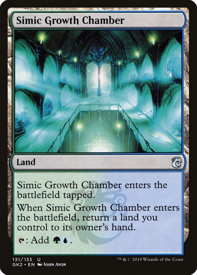 Simic Growth Chamber 131 card from Ravnica Allegiance: Guild Kits